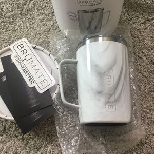 NIB Brumate Toddy 16oz Travel mug Carrara BevLock Lid MUV collection
